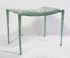 Pair of Hand Made Patinated Bronze Benches - 2211226
