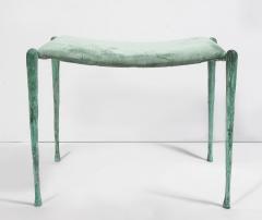 Pair of Hand Made Patinated Bronze Benches - 2211229