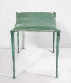 Pair of Hand Made Patinated Bronze Benches - 2211230