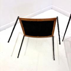 Pair of Hand Made Patinated Iron Benches - 4324784