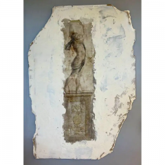 Pair of Hand Painted Architectural Roman Wall Fragments Italian Venetian Style - 2489402