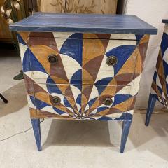 Pair of Hand Painted Italian bedside tables - 3815880