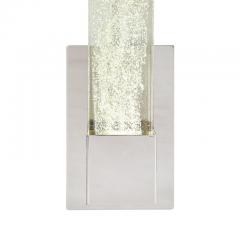 Pair of Handblown Murano Glass Sconces in Nickel w 24 karat Gold Flecks - 3108790