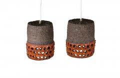 Pair of Hanging Ceramic Pendant Lamps - 3157519