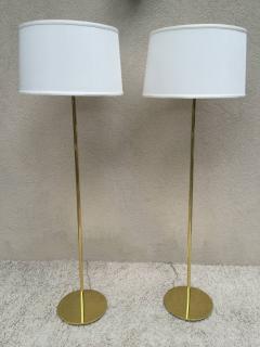 Pair of Hansen Style Solid Bronze Standing Lamps - 72033