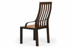 Pair of Harvey Probber American Mid Century Slat Back Wood and Caned Seat Side C - 4631464