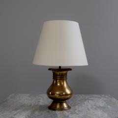 Pair of Heavy 1920s Brass Orientalist Lamps France - 4073574