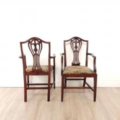 Pair of Hepplewhite Armchairs England 19th century - 3834919