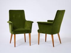Pair of High Back Italian Armchairs 1960s - 4340296
