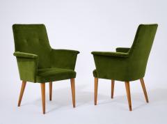 Pair of High Back Italian Armchairs 1960s - 4340297