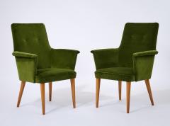 Pair of High Back Italian Armchairs 1960s - 4340298