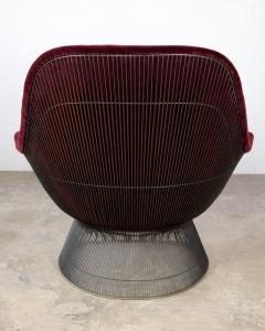 Pair of High Back Lounge Chairs Ottoman by Warren Platner for Knoll - 3057545