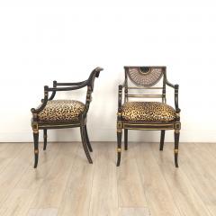 Pair of Hollywood Regency Armchairs England circa 1920 - 4086016