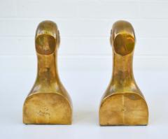 Pair of Hollywood Regency Brass Duck Form Bookends - 3633100