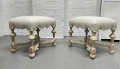 Pair of Hollywood Regency Cerused Benches - 3076773