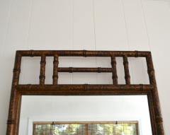 Pair of Hollywood Regency Faux Bamboo Wall Mirrors - 3357950