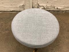 Pair of Hollywood Regency Gold Metal Floral Stools - 576068