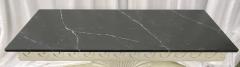 Pair of Hollywood Regency Style Shell From Console Tables Faux Marble Top - 2918246