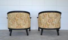 Pair of Hollywood Regency Tub Chairs - 1908715