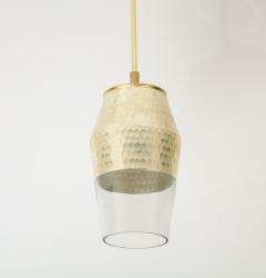 Pair of Honeycomb Pendant Lights - 1844579
