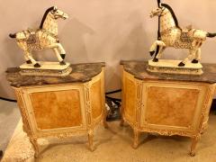 Pair of Hostetler Custom Faux Painted Marble Top Commodes or Nightstands - 3002938