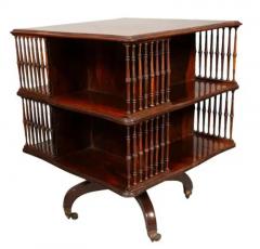 Pair of Howard Sons Rosewood Revolving Bookstand Tables - 4145559