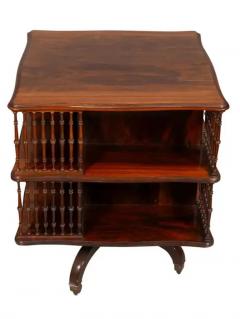 Pair of Howard Sons Rosewood Revolving Bookstand Tables - 4145565