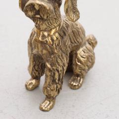 Pair of Huge Brass Poodles or Dogs Bookends or Sculptures - 551002
