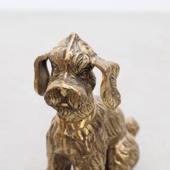 Pair of Huge Brass Poodles or Dogs Bookends or Sculptures - 551004