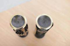 Pair of Huge Brutalist Candle Holders in Brass - 551006