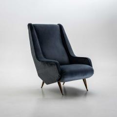 Pair of ISA Bergamo Armchairs Italy - 4431425