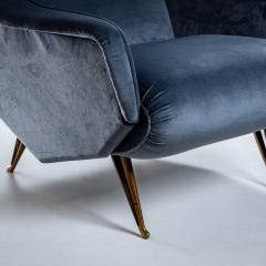 Pair of ISA Bergamo Armchairs Italy - 4431448