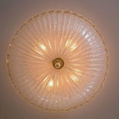 Pair of Icy Murano Ceiling Fixture - 132463