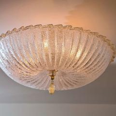 Pair of Icy Murano Ceiling Fixture - 132467