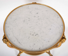 Pair of Important Bronze Marble Top Gueridons - 4101890