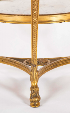 Pair of Important Bronze Marble Top Gueridons - 4101894