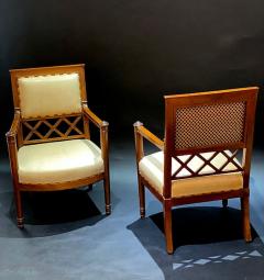 Pair of Important French Consulat Arm Chairs - 4645019