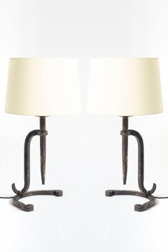 Pair of Iron Table Lamps - 4191183