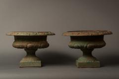 Pair of Iron Urns - 351363