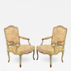 Pair of Italian 18th Century Painted Armchairs - 2592856