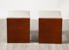 Pair of Italian 1950s Briar Wood Stools - 3926829