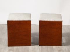 Pair of Italian 1950s Briar Wood Stools - 3926834