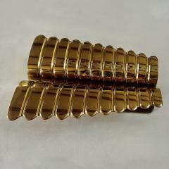 Pair of Italian 1950s Gilt Brass Door Handles - 4242020