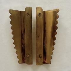 Pair of Italian 1950s Gilt Brass Door Handles - 4242021