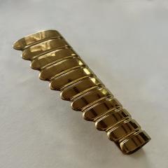 Pair of Italian 1950s Gilt Brass Door Handles - 4242022