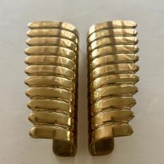 Pair of Italian 1950s Gilt Brass Door Handles - 4242025