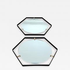 Pair of Italian 1950s Hexagonal Mirrors - 398871