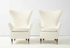 Pair of Italian 1950s Wing High Back Armchairs - 2204916