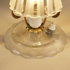 Pair of Italian 1950s glass and brass table lamps - 3575700