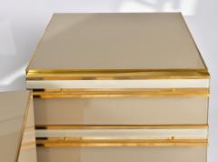 Pair of Italian 1960s caramel glass chest of drawers bedsides - 1279860